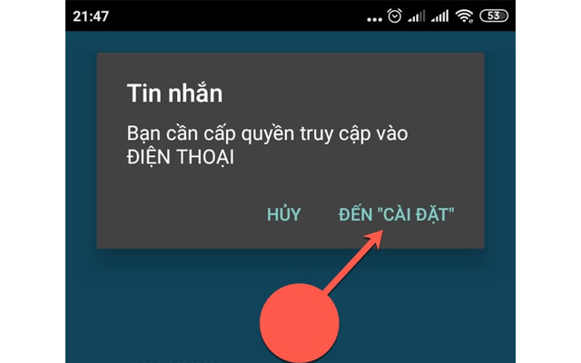 Chọn Đến Cài Đặt