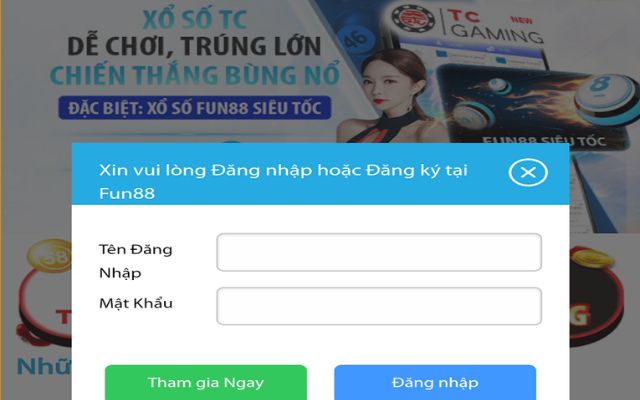 Điền thông tin đăng nhập\u00a0