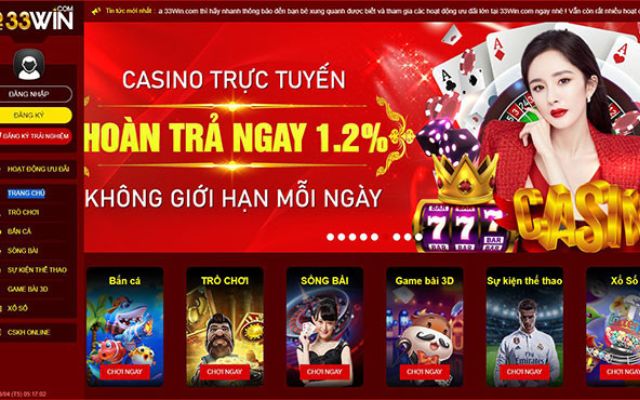 Cổng game 33Win - Game bài đổi thưởng được nhiều người tin dùng 