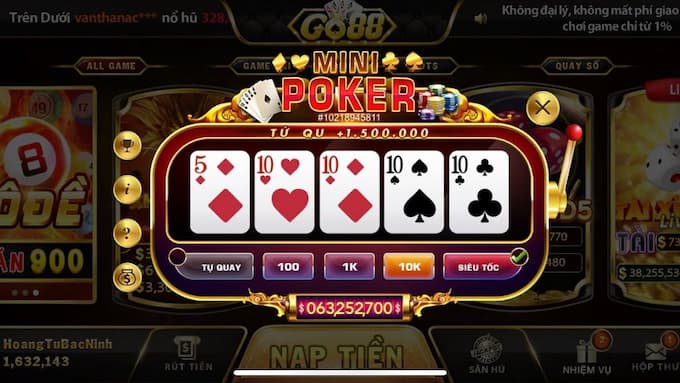 Giới thiệu về trò nổ hũ mini poker là gì?